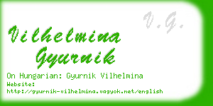 vilhelmina gyurnik business card